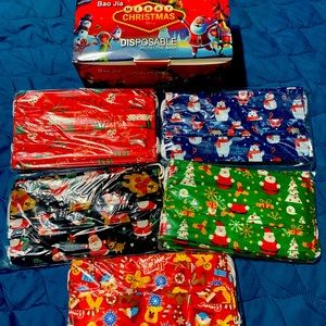 Christmas disposable face mask